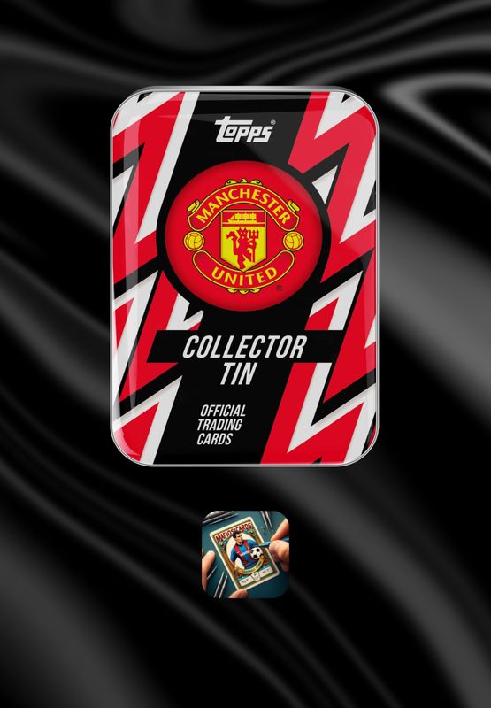 Topps collector tin's Manchester utd 2025