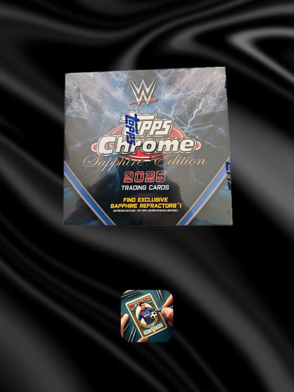Topps chrome wwe sapphire édition lutte