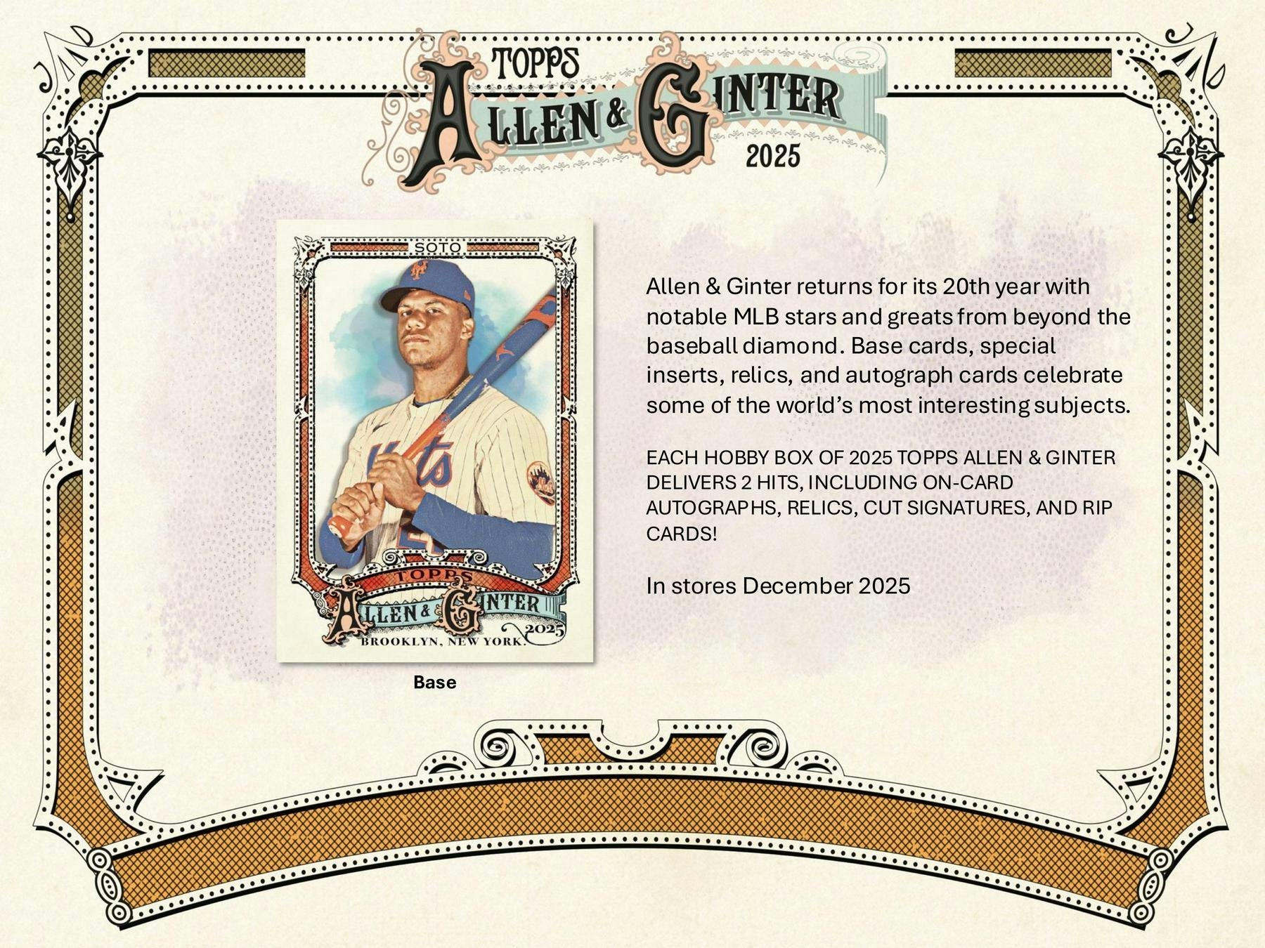 Topps allen ginter 2025 hobby box