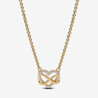Infinity gold-plated necklace