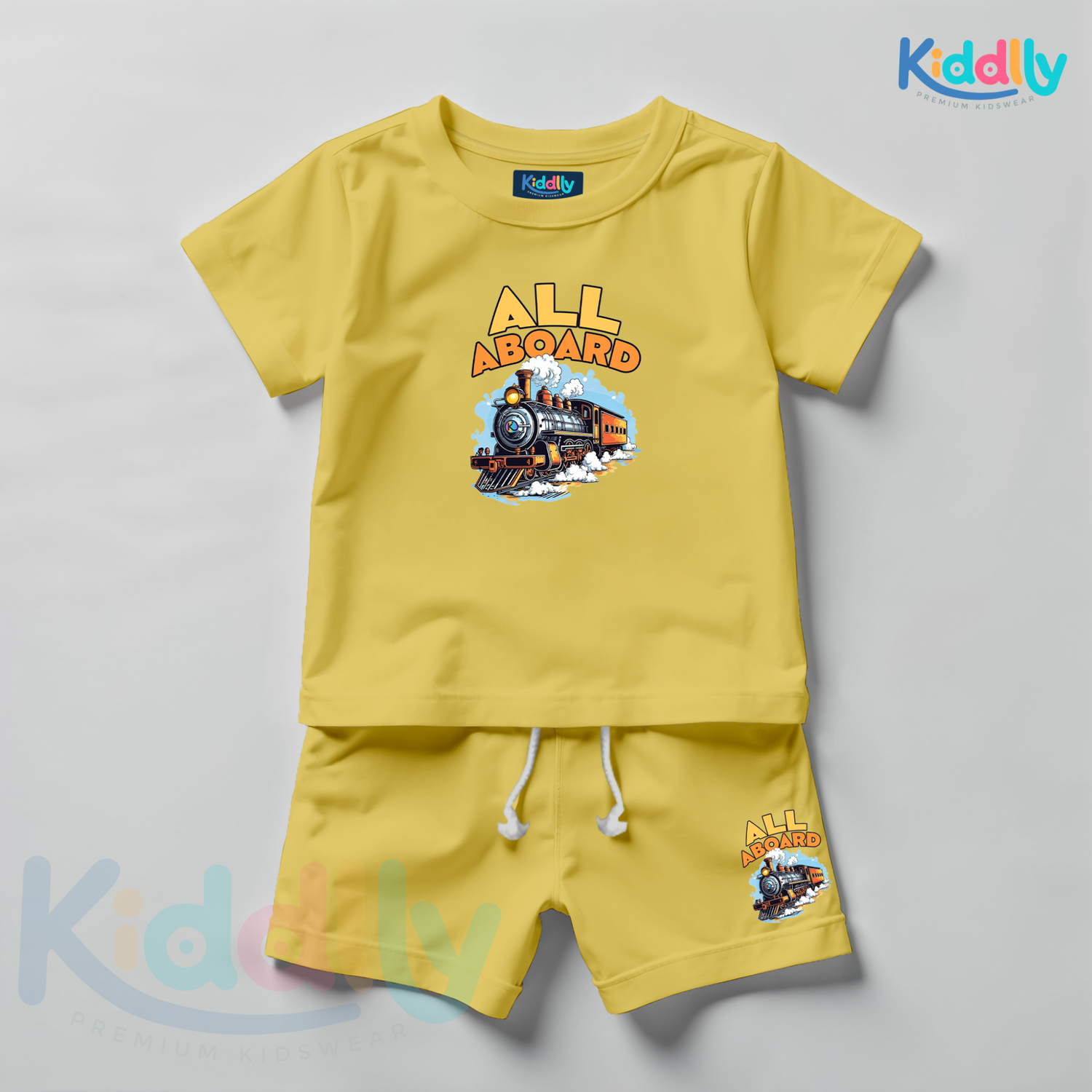 Graphic Tee &amp; Shorts Set - Theme: All Aboard