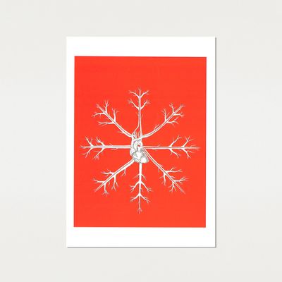 Christmas Card - Snowflake - Portrait
