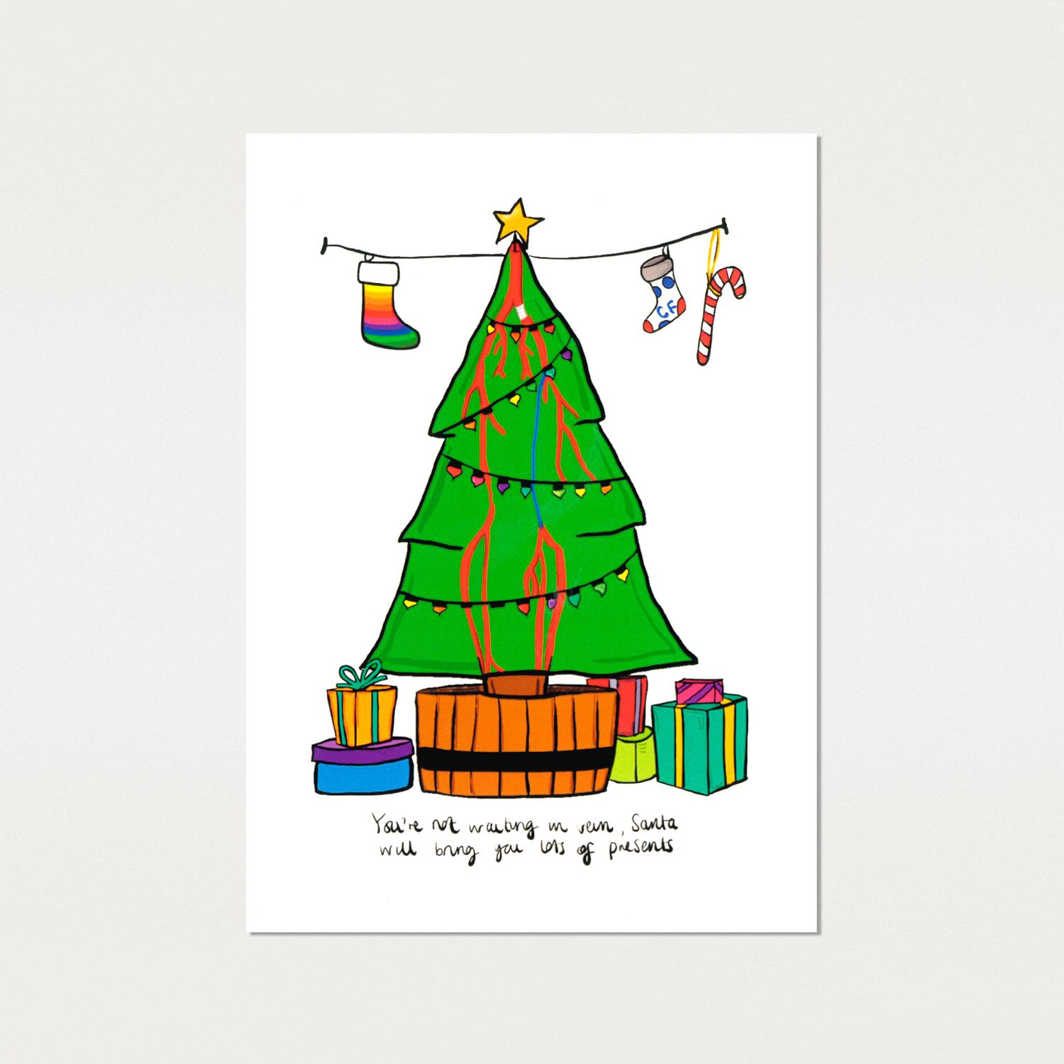 Christmas Card - Tree - portrait