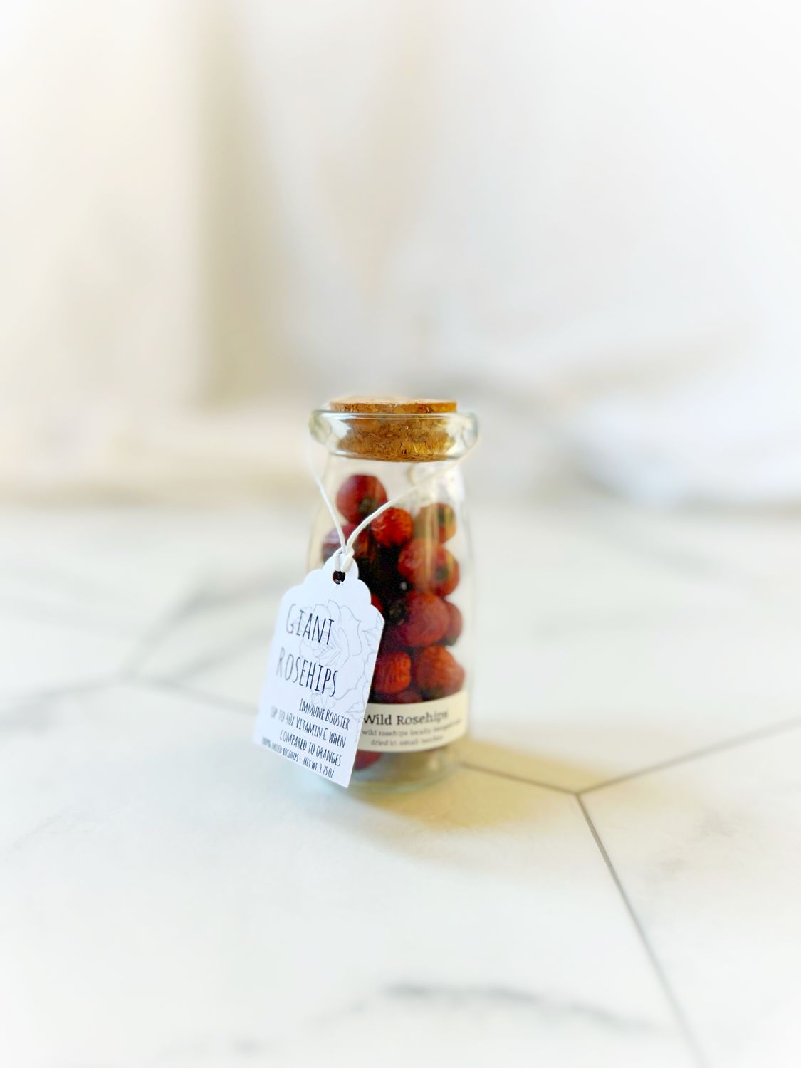 Giant Wild Rosehips (dried whole)