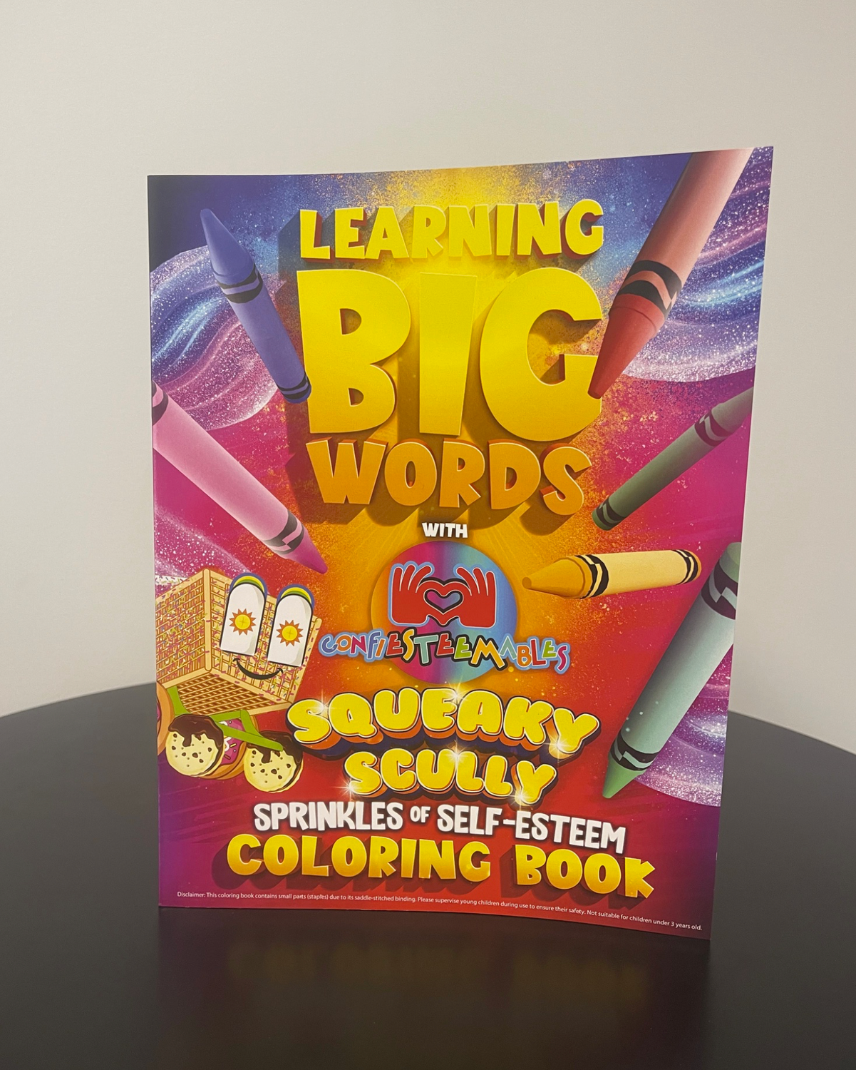 Learning Big Words with Confiesteemables “Squeaky Scully, Sprinkles of Self-Esteem” Coloring Book
