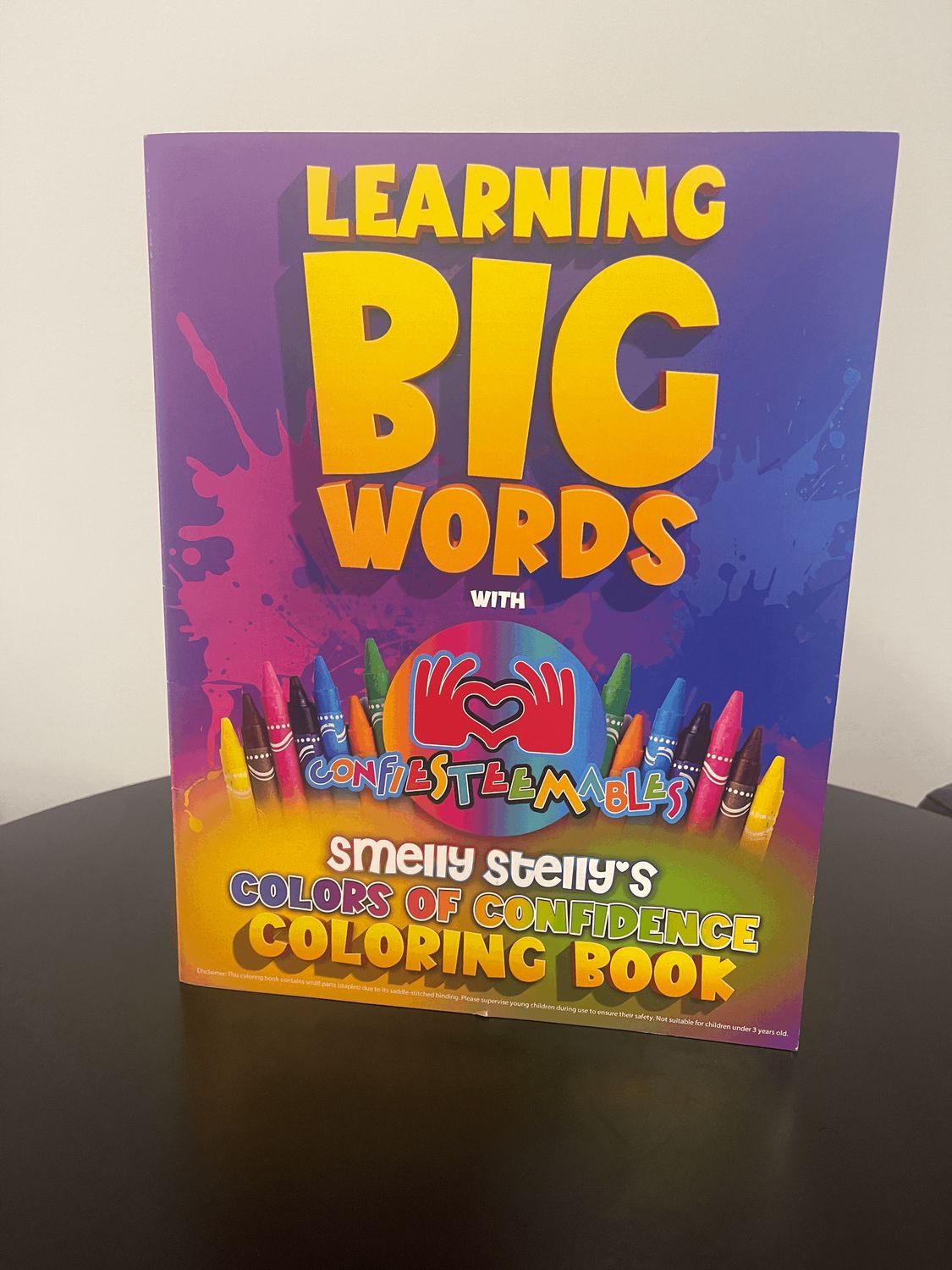 Learning Big Words with Confiesteemables “Smelly Stelly, Colors of Confidence” Coloring Book