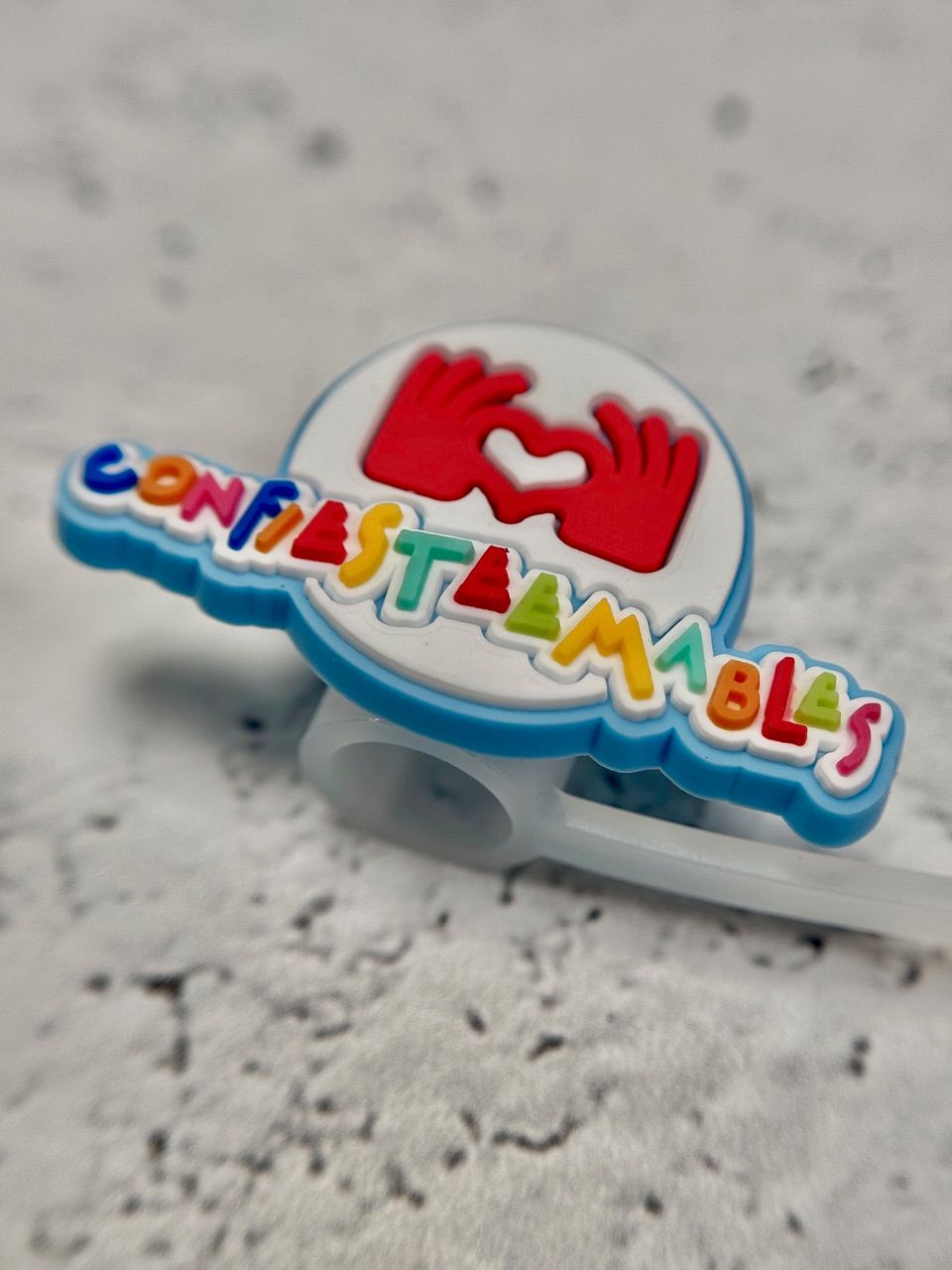 Confiesteemables Logo Straw Topper