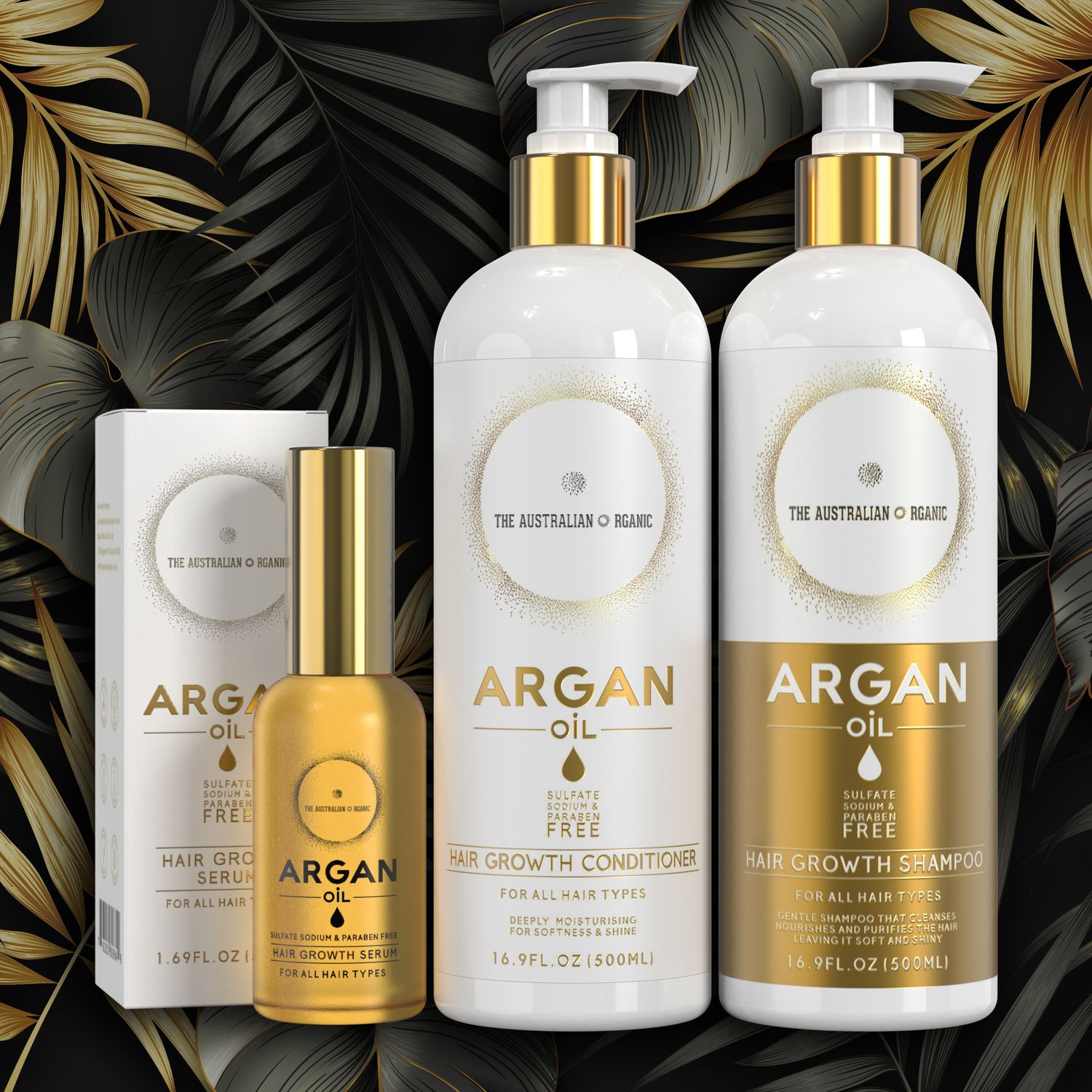 Stop Hair Loss &amp; Fast Hair Growth for Dry Aged Hair Type - 10 Minute Miracle - Complete Bundle 500ml