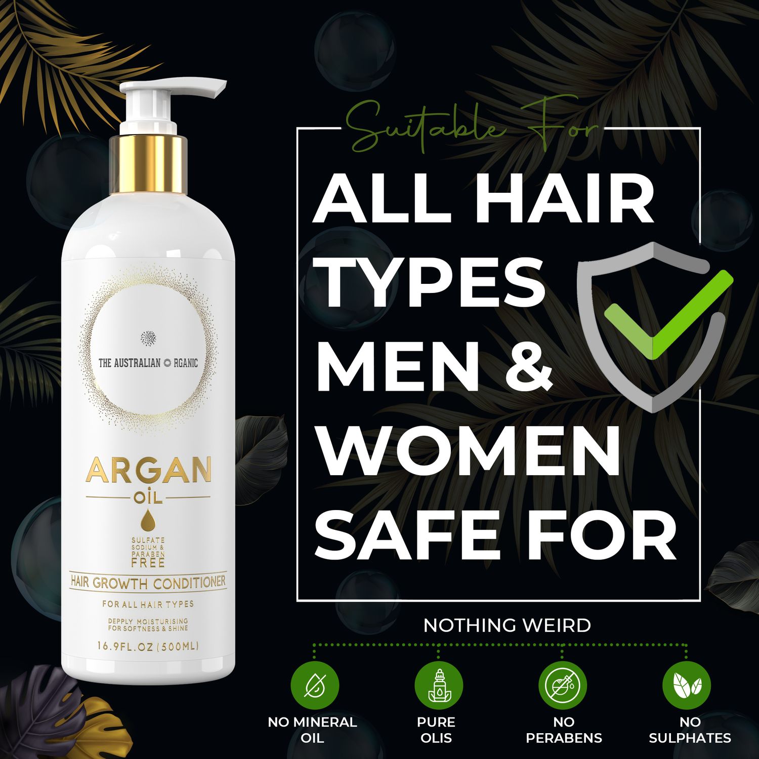 Stop Hair Loss &amp; Fast Hair Growth for Dry Aged Hair Type - 10 Minute Miracle - Conditioner 500ml