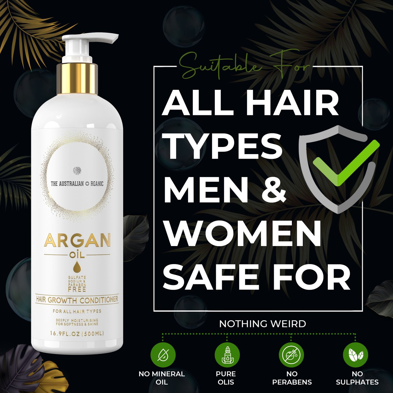 Stop Hair Loss &amp; Fast Hair Growth for Dry Aged Hair Type - 10 Minute Miracle - Essential Bundle 500ml