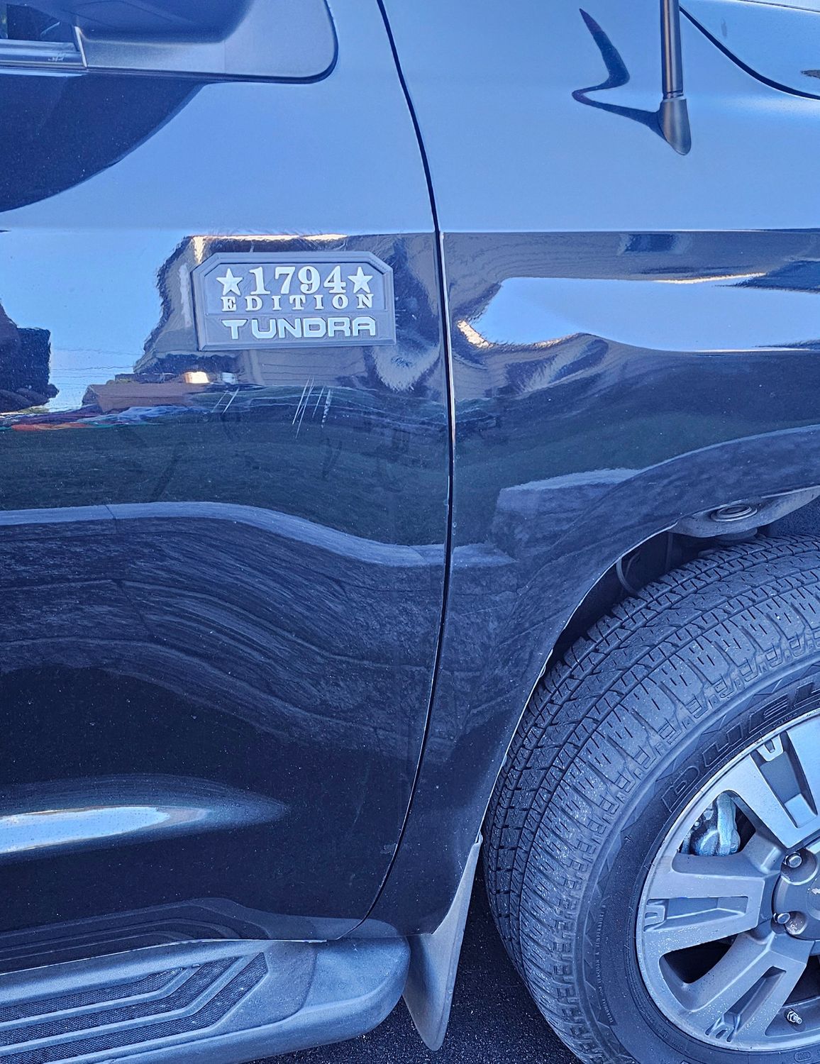 1794 Edition Tundra door 2 color emblem