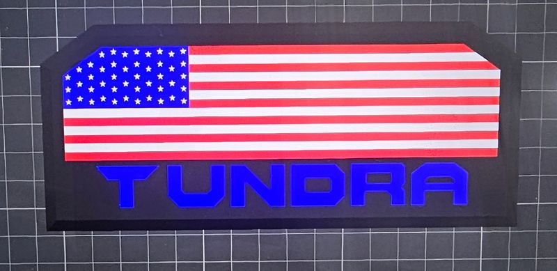 1794 Edition Tundra door 3 color emblem