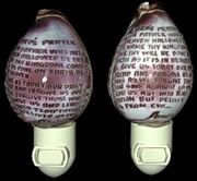 A 4 &quot; Hand Crafted Shell Prayer Nitelite,