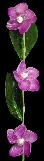 One hand crafted Rose Cup shell flower stem measuring 10 inches*****