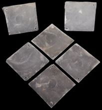 Capiz Shells Diamond cut 2 drilled Holes  measuring 2x2"  Sold Each