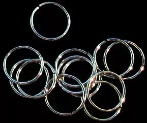Silver Jump Ring for Jewelry Crafting measuring 1/4"  Sold Each