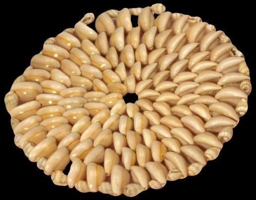 Shell Hand Strung Hot Plate Placemats measuring 6" Sold Each
