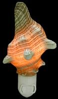 Fox Shell Hand Crafted Nitelite measuring 6" Sold Each