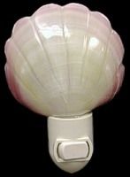 Tiger Flower Shell Hand Crafted Nitelite measuring 3" SOLD OUT