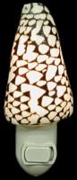 Marble Cone Hand Crafted Shell Nitelite measuring 4" Sold Each