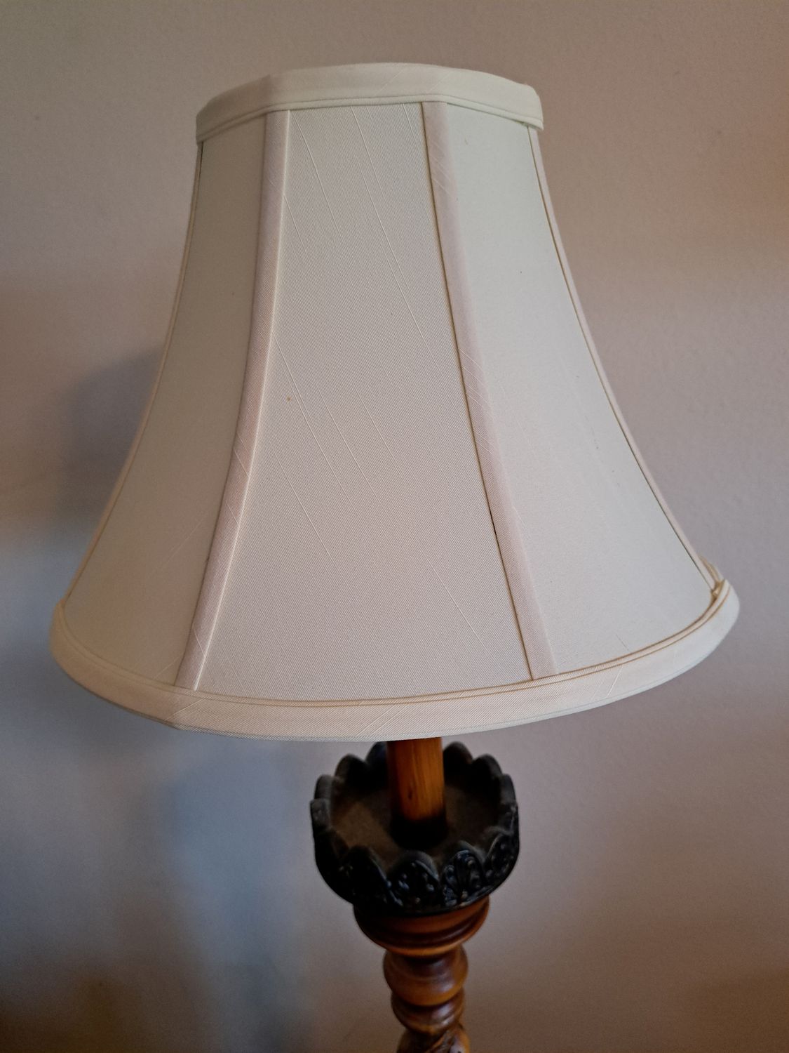 Lampshade 6x13x10  Bell Shaped Cream on Beige