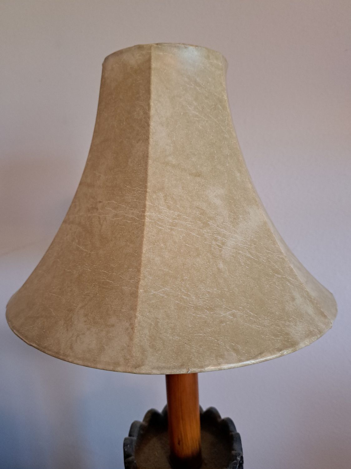 Lampshade Gold  6x10x11 Hand Sewn Oval