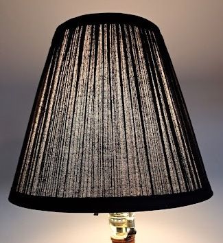 Lampshade 5x10x8" Black Mushroom Pleat Sold Each