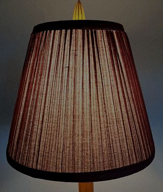 Lampshade 6x11x9" Dark Mauve Mushroom Pleat