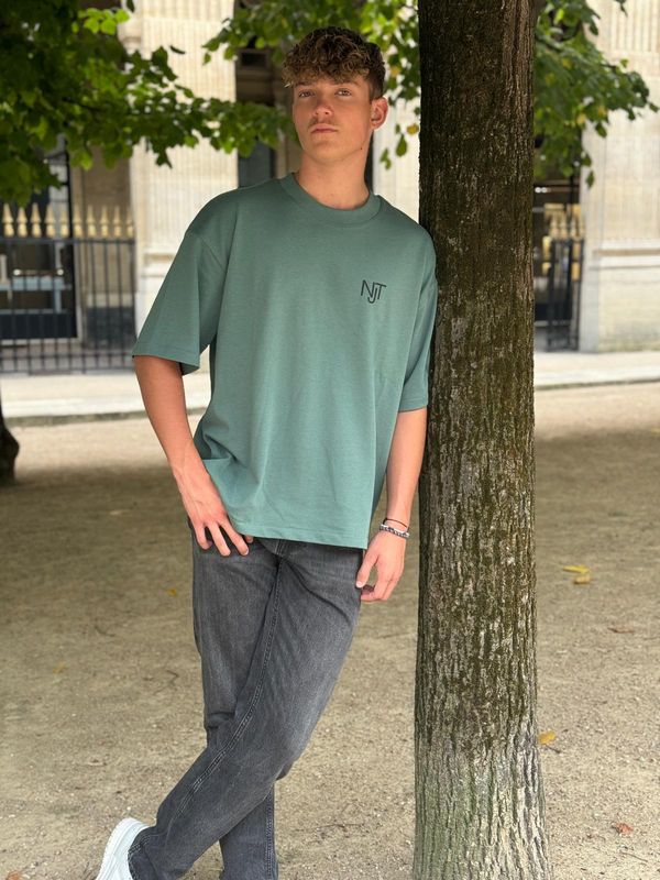 T-shirt en coton épais " NJT"