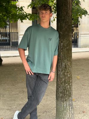 T-shirt en coton épais " NJT"