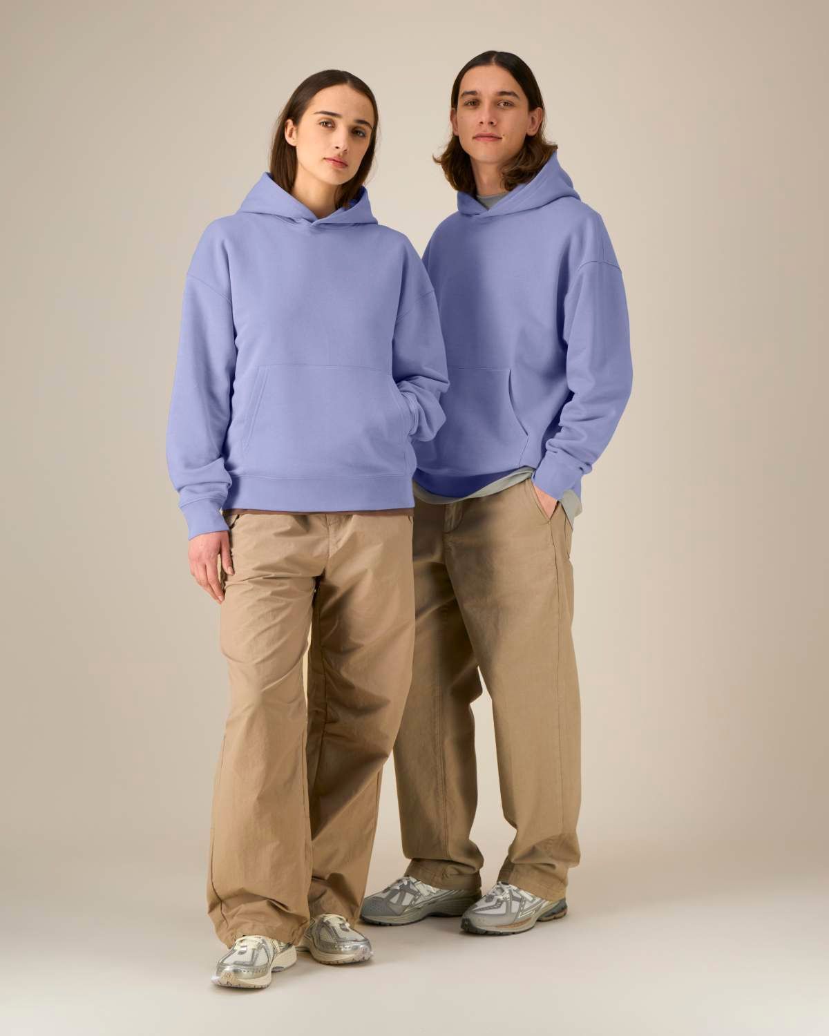 Sweat à capuche brodé "tête animal"