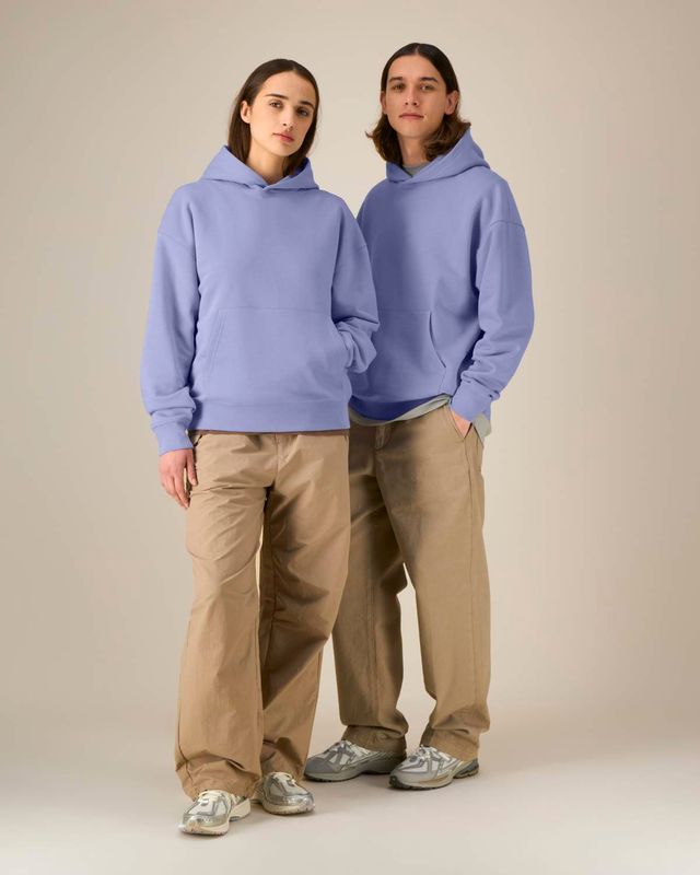 Sweat à capuche brodé "tête animal"