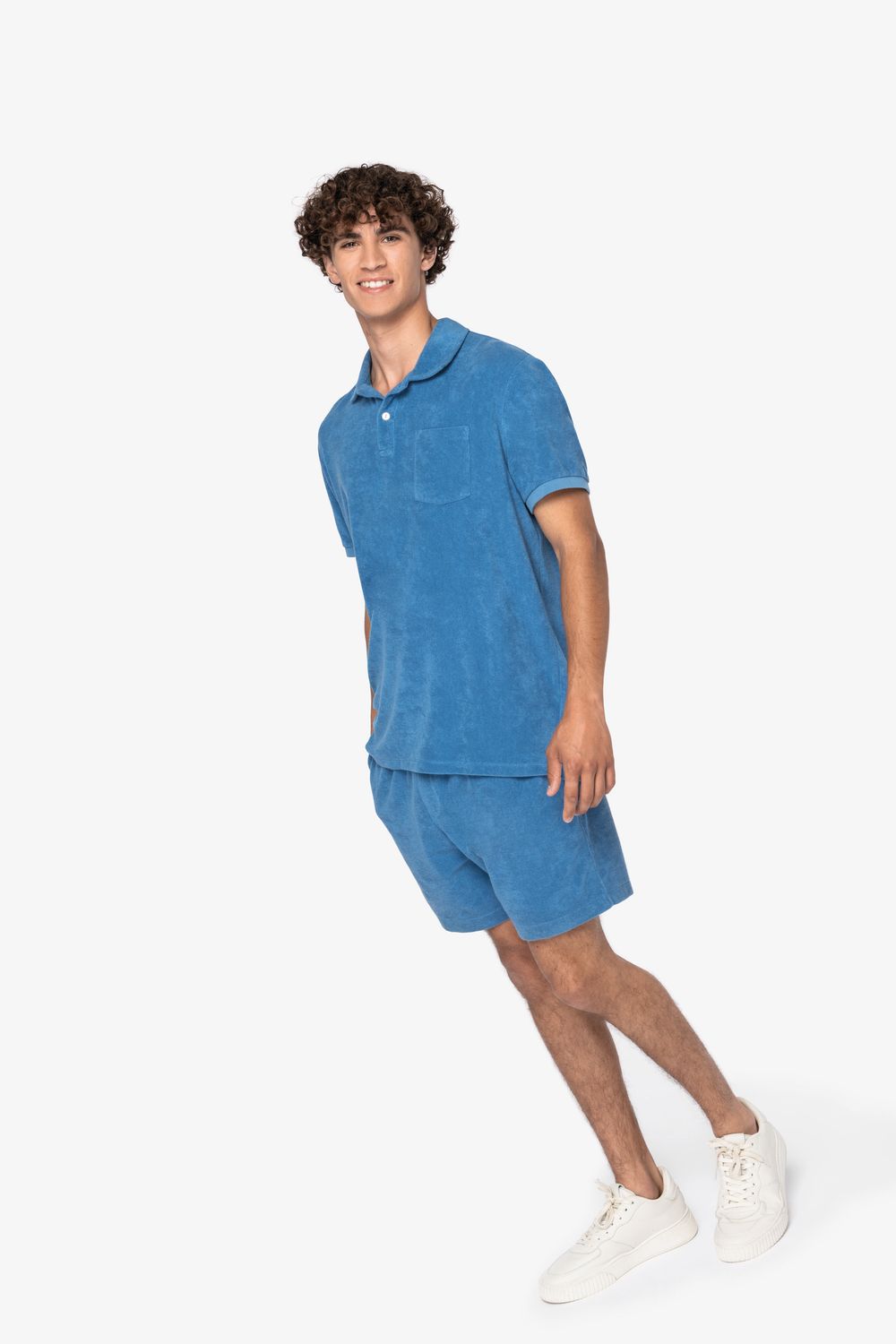 Polo à boutons éponge