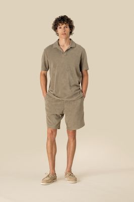Ensemble homme polo col ouvert + short
