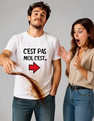 T-shirt "c'est pas moi..."