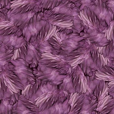 Plum Feathers - Spirit of the Heron