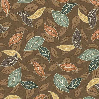 Tossed Leaves - Brown