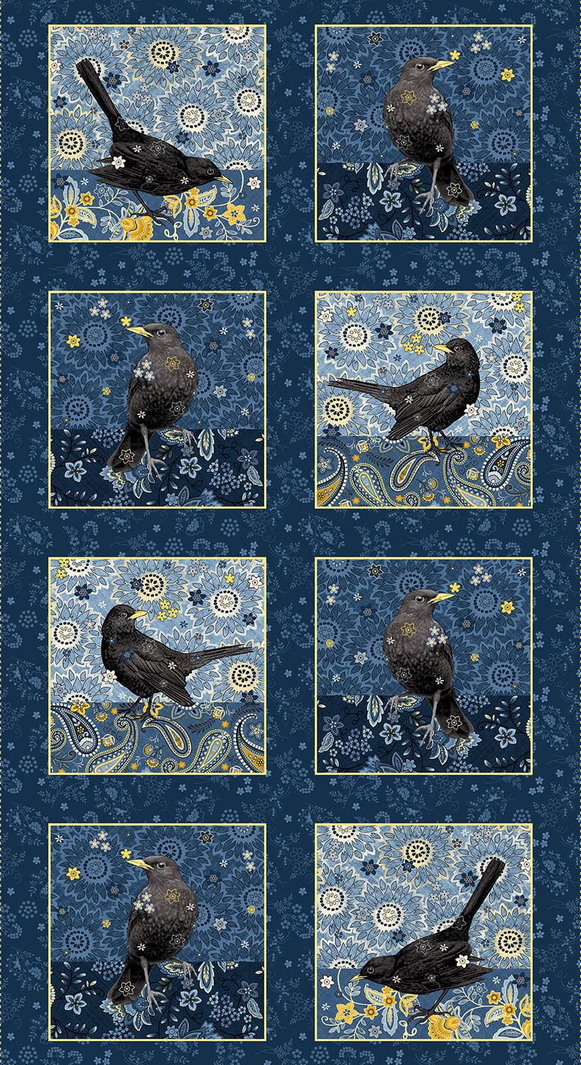 Blackbirds Calling Block Panel
