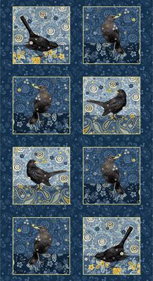 Blackbirds Calling Block Panel