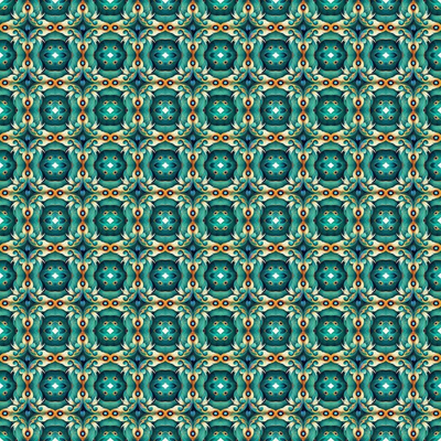 Resplendent - Medallion - Teal