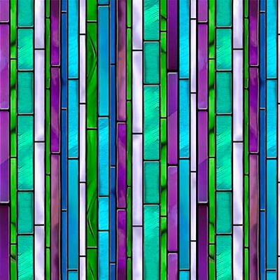 Tree of Life Blue Striped Fabric