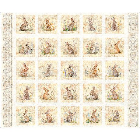 Hunny Bunny Panel - Cream