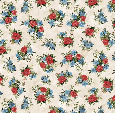 Farmhouse Americana Tossed Flower Bunches
