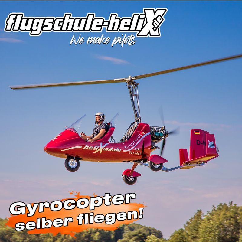 Gyrocopter selber fliegen Pilot für einen Tag ab 30 Minuten in Ballenstedt & Magdeburg