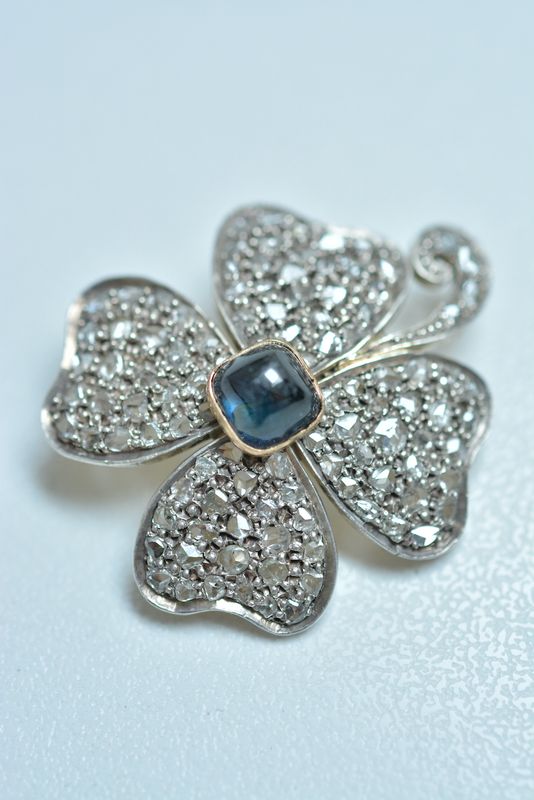 Art Deco Clover Brooch/Pendant