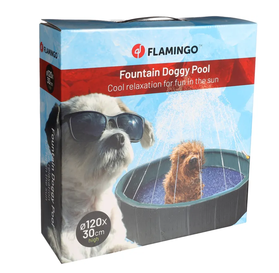Flamingo Fountain Doggy Pool