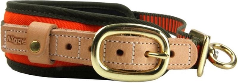 Niggeloh Halsband Oranje/Groen Medium