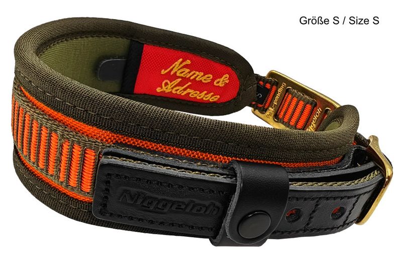 Niggeloh Halsband DeLuxe Oranje/Groen