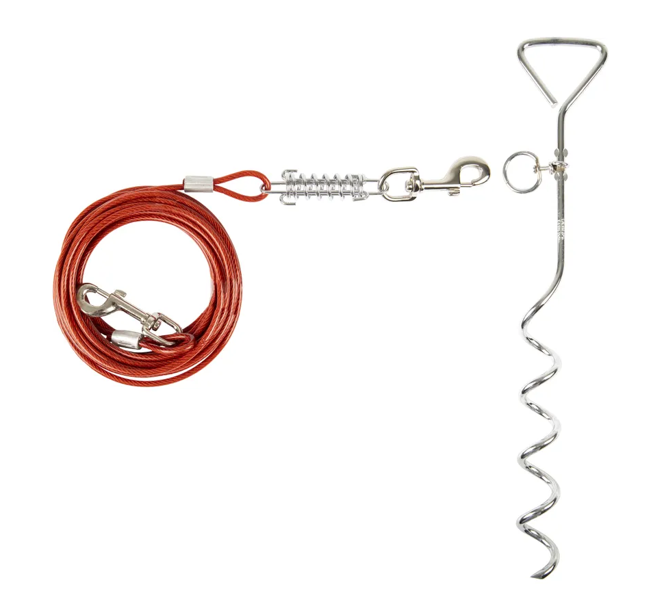 Flamingo Spiraal Vastlegpen Igla + 7,5 meter kabel