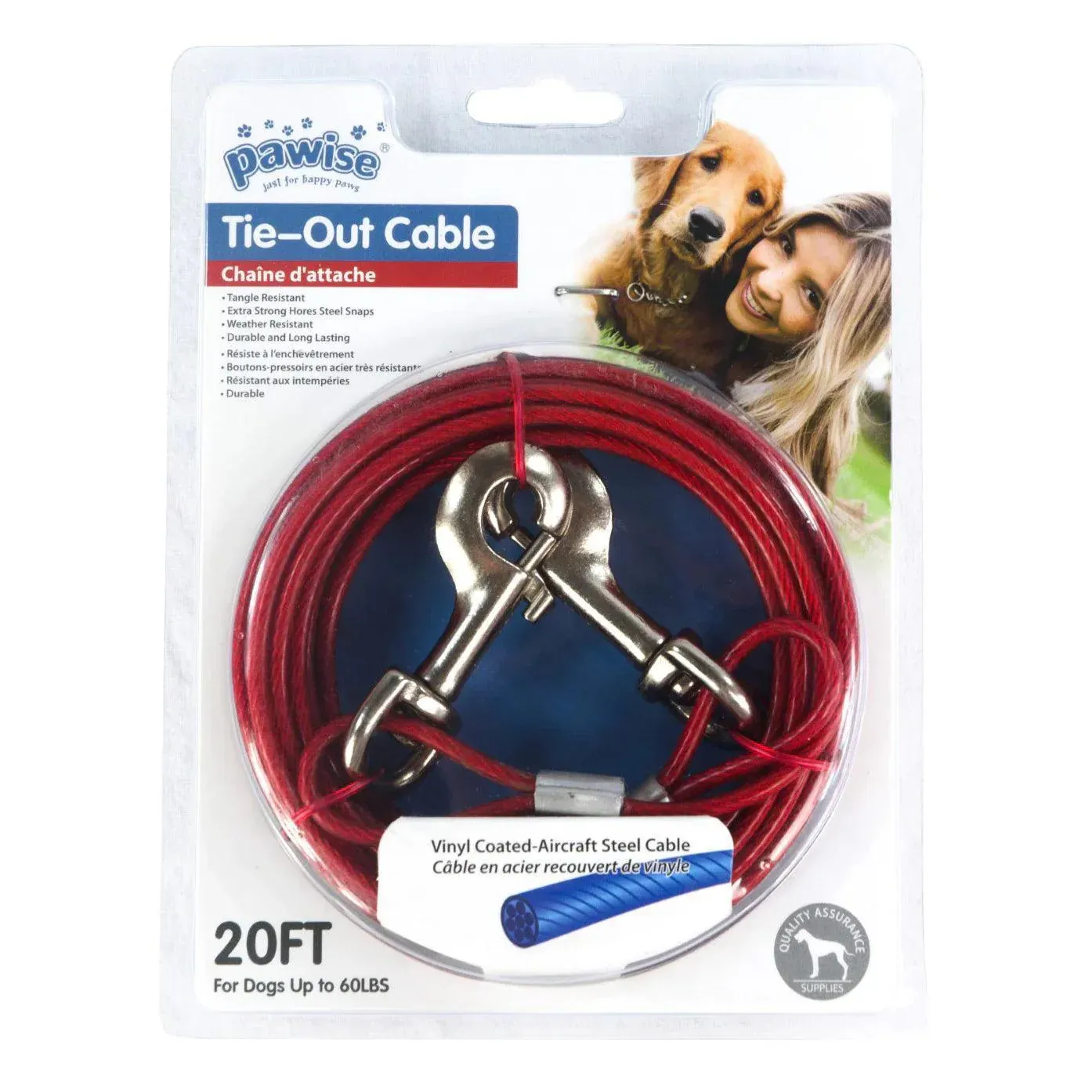Pawise Aanlegkabel Rood 7M